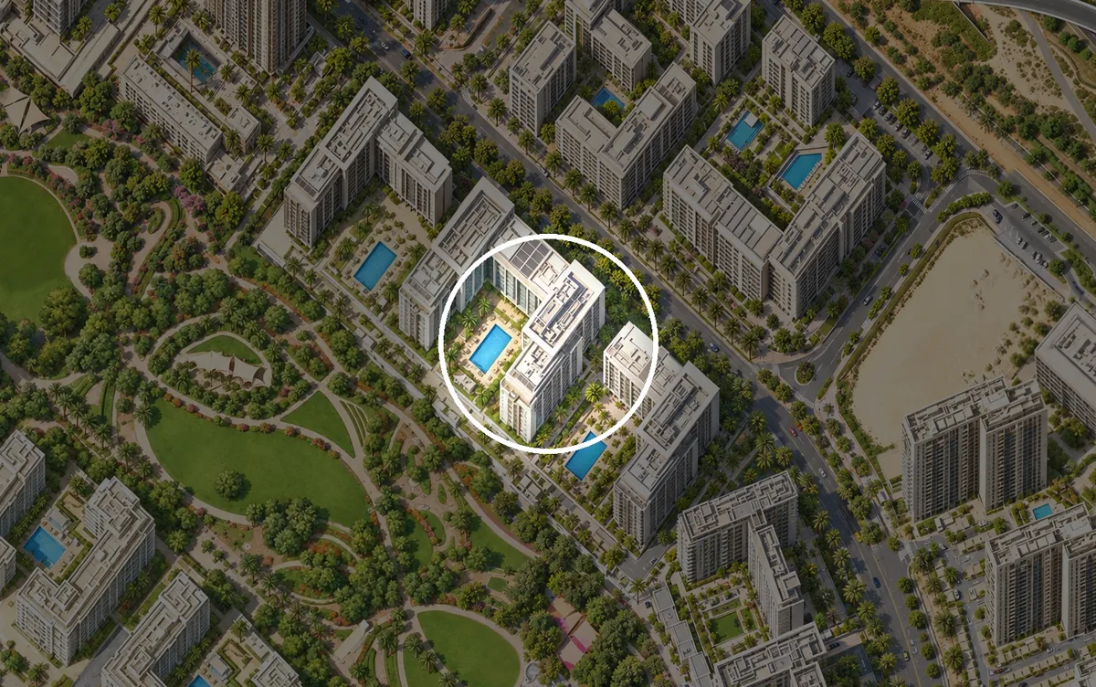 Acacia на картине района Dubai Hills Estate