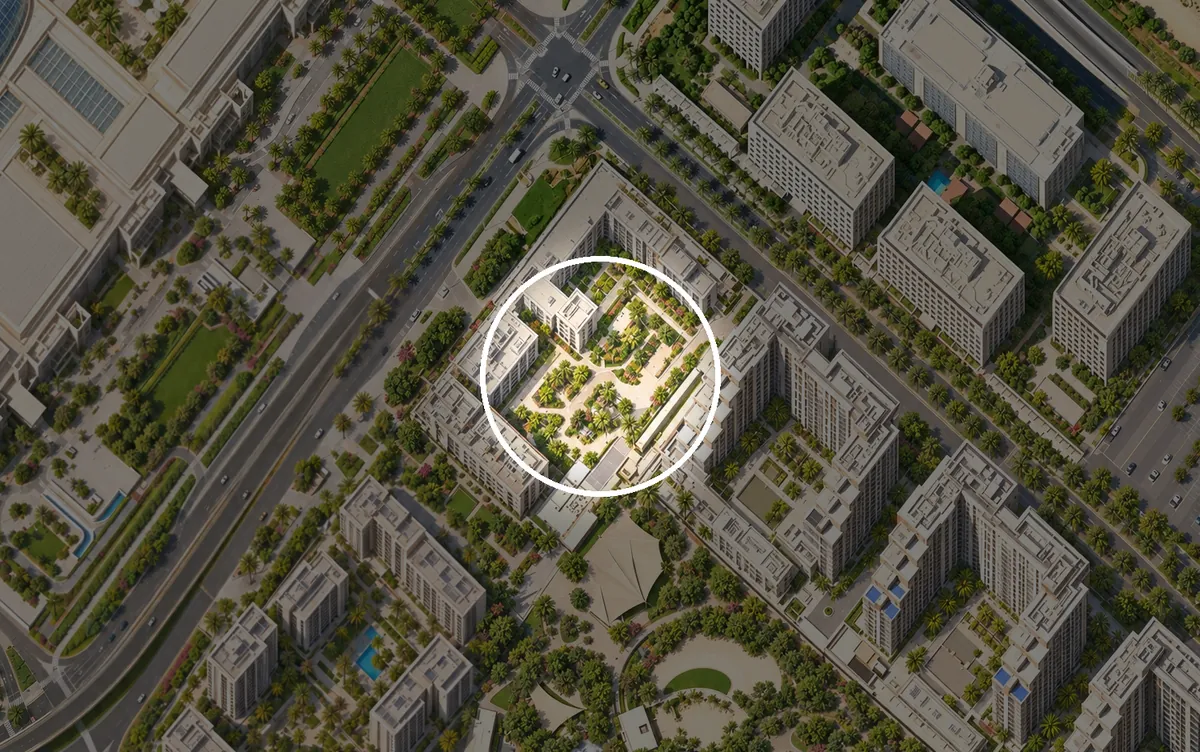 Address Residences en el plano de Dubai Hills Estate