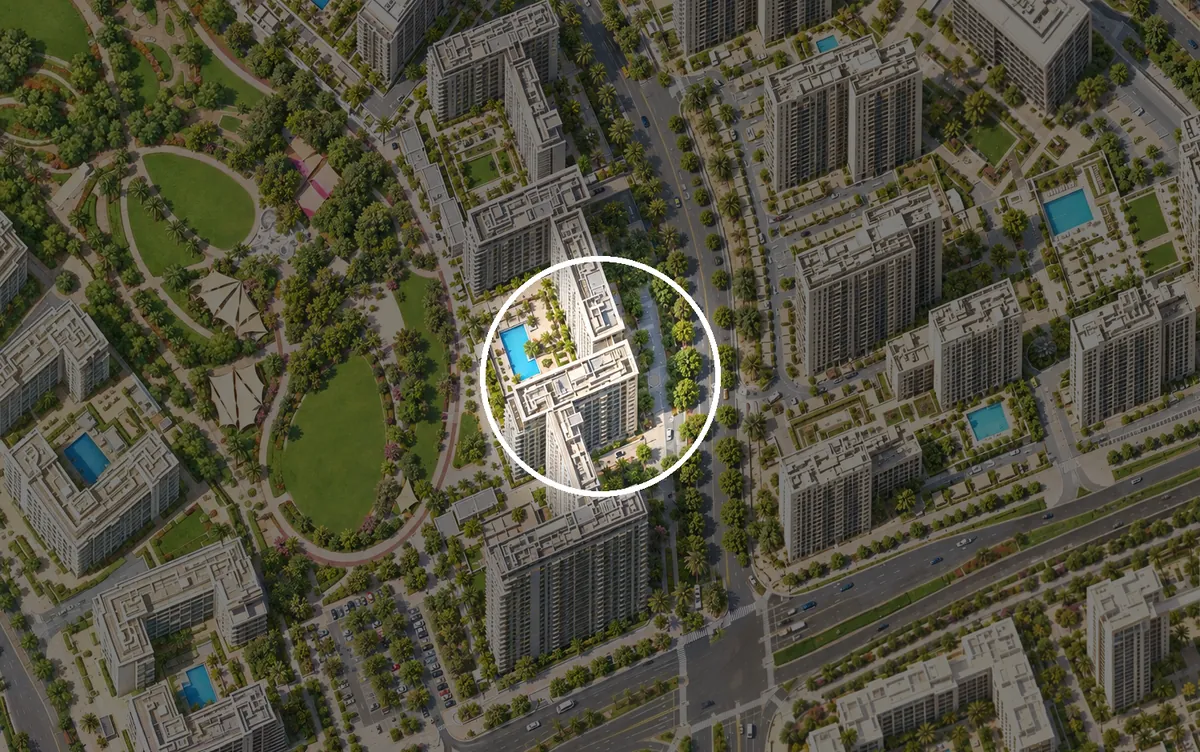 Green Square in der Gebietsdarstellung von Dubai Hills Estate