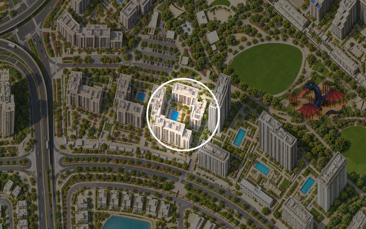 Palace Residences in der Gebietsdarstellung von Dubai Hills Estate