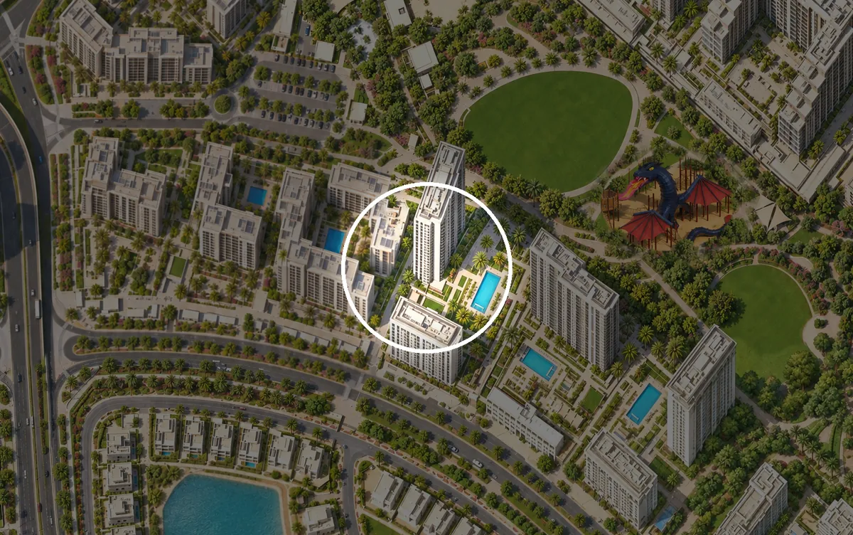 Park Horizon на картине района Dubai Hills Estate
