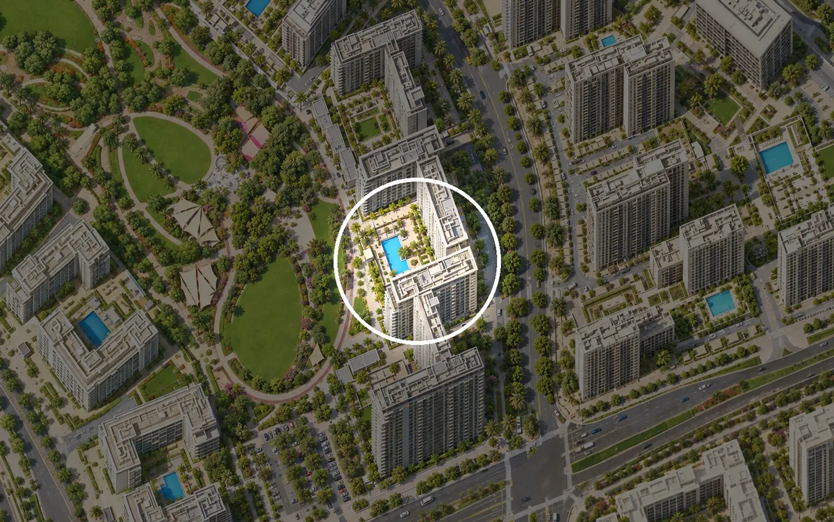 Park Ridge على خريطة توضيحية لمنطقة Dubai Hills Estate