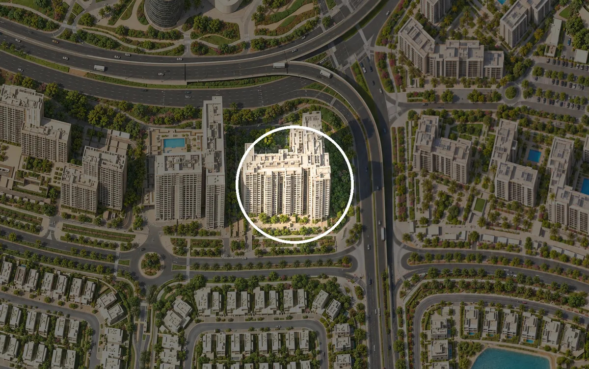 Parkside Hills auf der Gebietskarte von Dubai Hills Estate