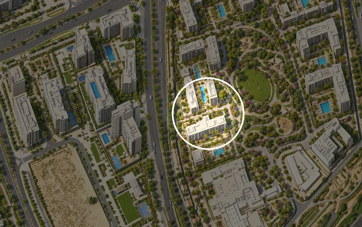 Vida Residences Hillside auf der Gebietskarte von Dubai Hills Estate